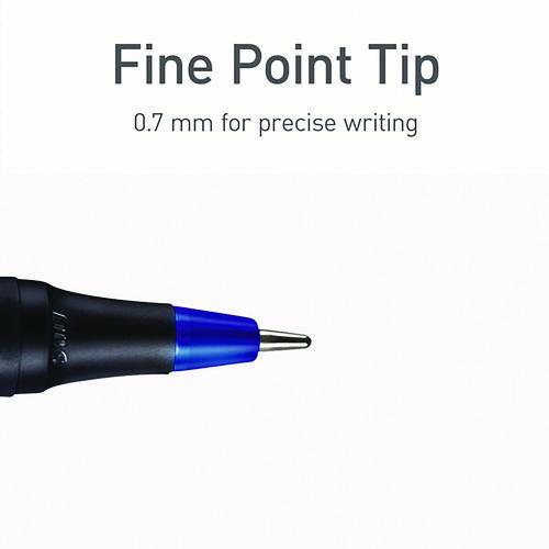 Image of TOPS PEN12126 PENTONIC Ballpoint Pen, Stick, Fine 0.7 mm, Assorted Ink Colors, Black Barrel, 25/Pack