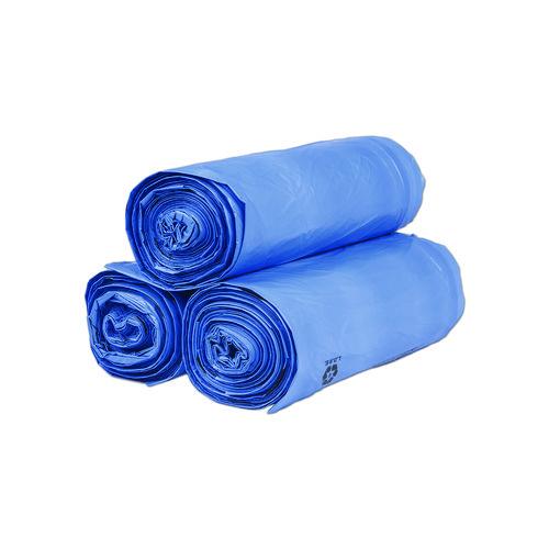 Image of Inteplast Group BR3043XHVB Institutional Low-Density Can Liners, Soiled Linen, 30 gal, 1 mil, 30" x 43", Blue, 200/Carton