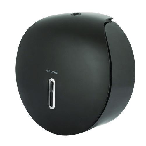 Image of Alpine Industries ALP450-GRYKIT Plastic Single Roll Jumbo Toilet Paper Dispenser, 5.3 x 11.5 x 11.7, Gray