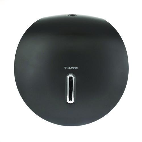 Image of Alpine Industries ALP450-GRYKIT Plastic Single Roll Jumbo Toilet Paper Dispenser, 5.3 x 11.5 x 11.7, Gray