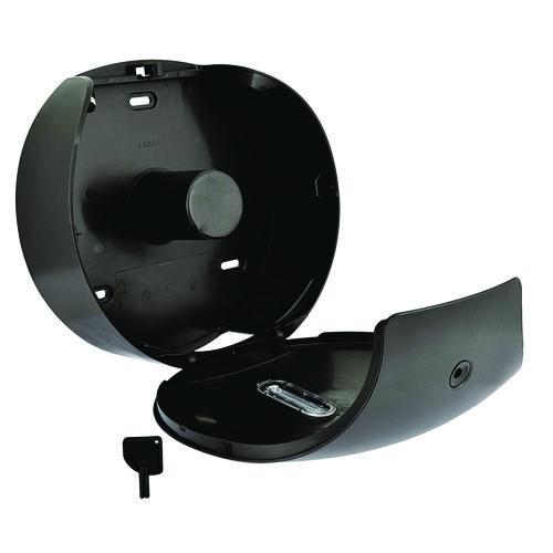 Image of Alpine Industries ALP450-GRYKIT Plastic Single Roll Jumbo Toilet Paper Dispenser, 5.3 x 11.5 x 11.7, Gray