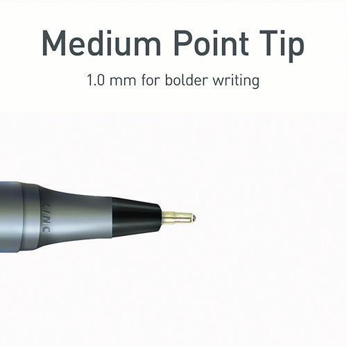 Image of TOPS PEN12128 PENTONIC Ballpoint Pen, Stick, Medium 1 mm, Black Ink, Charcoal Gray Barrel, 25/Pack