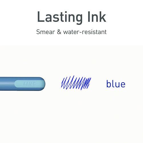 Image of TOPS PEN13085 PENTONIC Gel Pen, Stick, Fine 0.7 mm, Blue Ink, Frosted Blue Barrel, 10/Pack