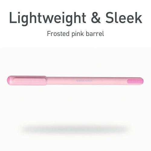 Image of TOPS PEN13087 PENTONIC Gel Pen, Stick, Fine 0.7 mm, Red Ink, Pale Pink Barrel, 10/Pack
