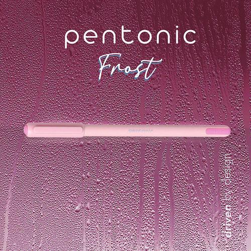Image of TOPS PEN13087 PENTONIC Gel Pen, Stick, Fine 0.7 mm, Red Ink, Pale Pink Barrel, 10/Pack