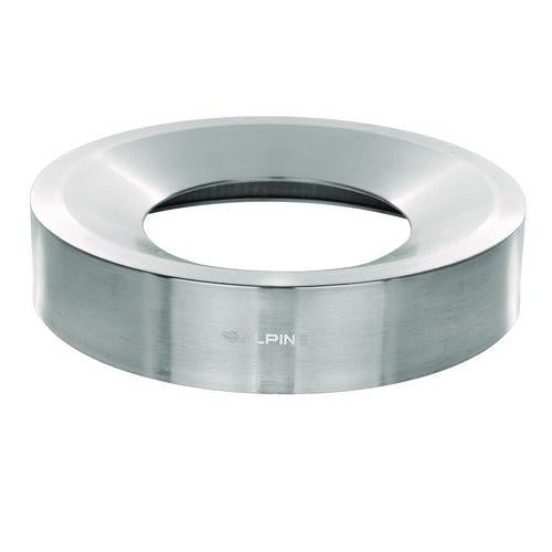 Image of Alpine Industries ALP47527MK 27 Gallon Stainless Steel Commercial Indoor Trash Can, Brushed Stainless Steel