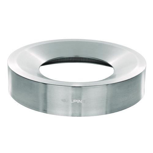 Image of Alpine Industries ALP47527RTCO 27 Gallon Stainless Steel Compost Bin, Recycling Can and Trash Receptacle, Brushed Stainless Steel