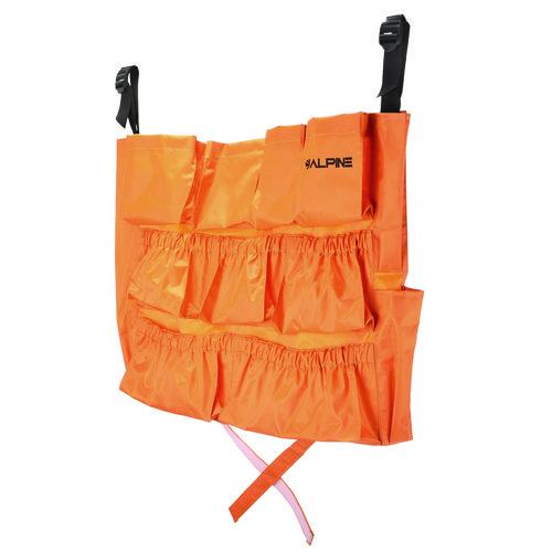 Image of Alpine Industries ALP47771MK 12-Pocket Trash Can Caddy Bag, 12 Compartments, 29 x 19.5, Orange