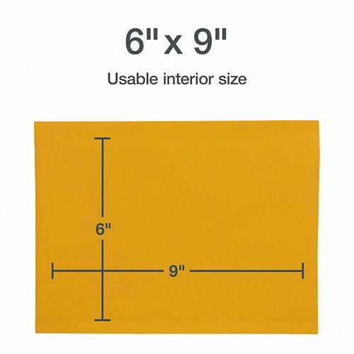 Image of Quality Park Kraft Bubble Mailers, #0, Barrier Bubble Cushion, Redi-Seal Adhesive Closure, 6 x 9, Brown Kraft, 25/Pack