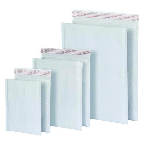 Image of Quality Park Poly Bubble Mailers, #0, Barrier Bubble Cushion, Redi-Seal Adhesive Closure, 6 x 9, White, 25/Pack