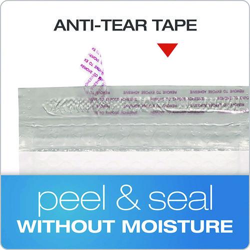 Image of Quality Park Poly Bubble Mailers, #0, Barrier Bubble Cushion, Redi-Seal Adhesive Closure, 6 x 9, White, 25/Pack
