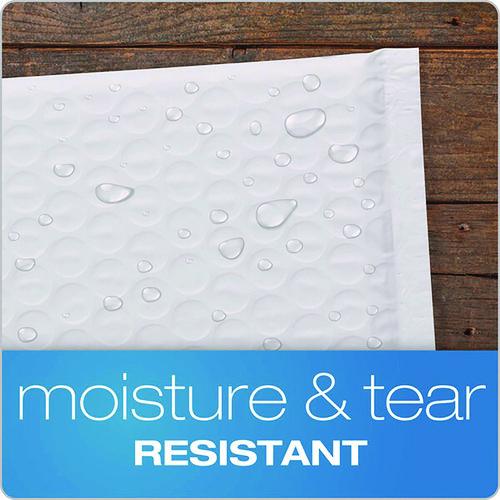 Image of Quality Park Poly Bubble Mailers, #2, Barrier Bubble Cushion, Redi-Seal Adhesive Closure, 8.25 x 11, White, 25/Pack
