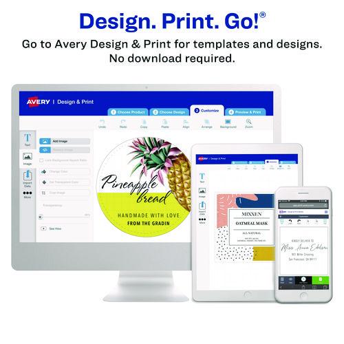 Image of Avery® 05235 Removable File Folder Labels With Sure Feed Technology, 0.66 X 3.44, White, 7/sheet, 36 Sheets/pack