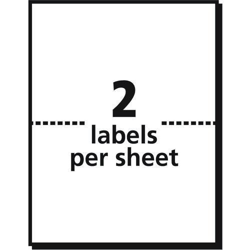 Image of Avery® 05286 Shipping Labels With Trueblock Technology, Inkjet/laser Printers, 4 X 3, White, 2/sheet, 20 Sheets/pack