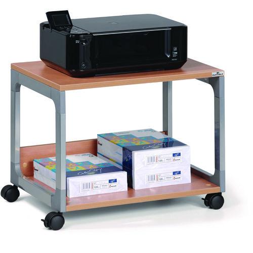 Image of Durable® 3710124 System 48 Multi-Function Trolley, Metal, 2 Shelves, 23.6 x 18.7 x 17, Beech
