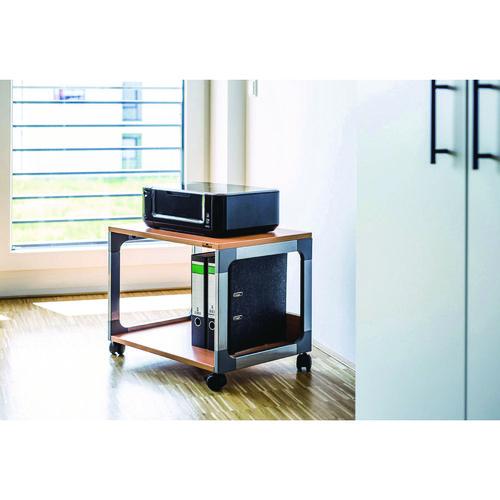 Image of Durable® 3710124 System 48 Multi-Function Trolley, Metal, 2 Shelves, 23.6 x 18.7 x 17, Beech