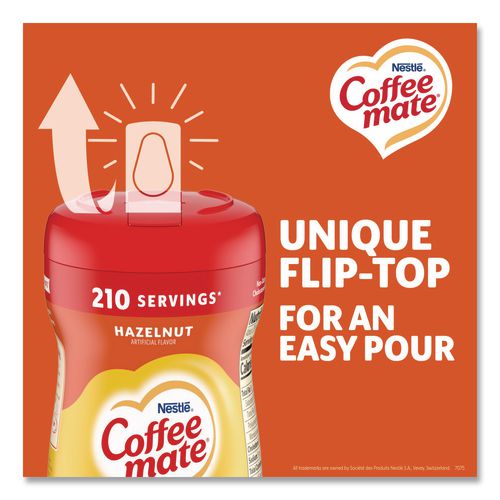 Image of Coffee mate® 12036068 Hazelnut Creamer Powder, 15 oz Canister