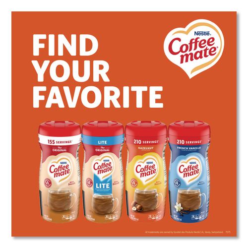 Image of Coffee mate® 12036068 Hazelnut Creamer Powder, 15 oz Canister