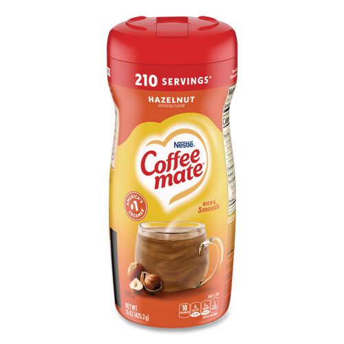 Image of Coffee mate® 12036068 Hazelnut Creamer Powder, 15 oz Canister