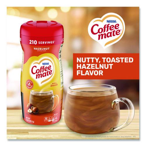 Image of Coffee mate® 12036068 Non-Dairy Powdered Creamer, Hazelnut, 15 Oz Canister, 12/carton
