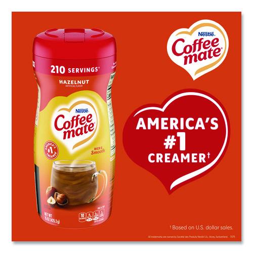 Image of Coffee mate® 12036068 Non-Dairy Powdered Creamer, Hazelnut, 15 Oz Canister, 12/carton