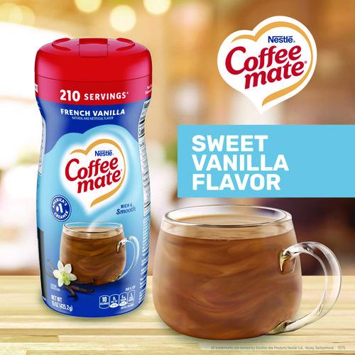 Image of Coffee mate® 12036807 Non-Dairy Powdered Creamer, French Vanilla, 15 Oz Canister, 12/carton