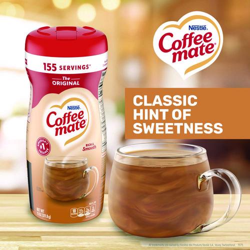 Image of Coffee mate® 12039042 Non-Dairy Powdered Creamer, Original, 11 Oz Canister, 12/carton