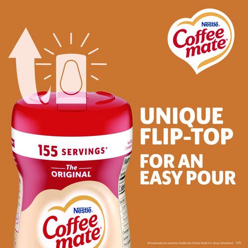 Image of Coffee mate® 12039042 Non-Dairy Powdered Creamer, Original, 11 Oz Canister, 12/carton