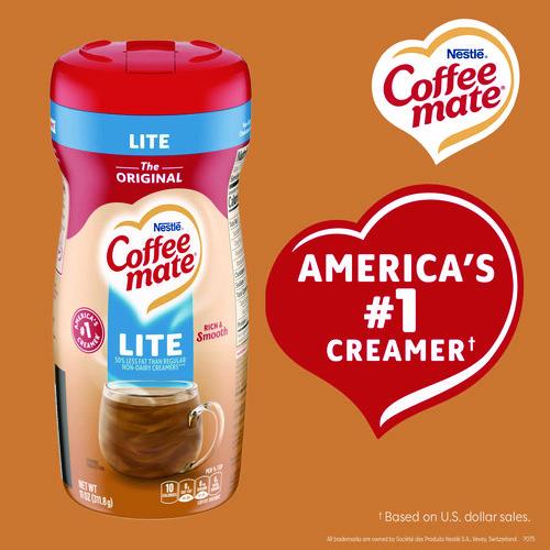 Image of Coffee mate® 12036411 Powdered Creamer, Original Lite, 11 oz Canister