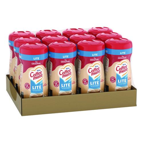Image of Coffee mate® 12036411 Powdered Creamer, Original Lite, 11 oz Canister, 12/Carton