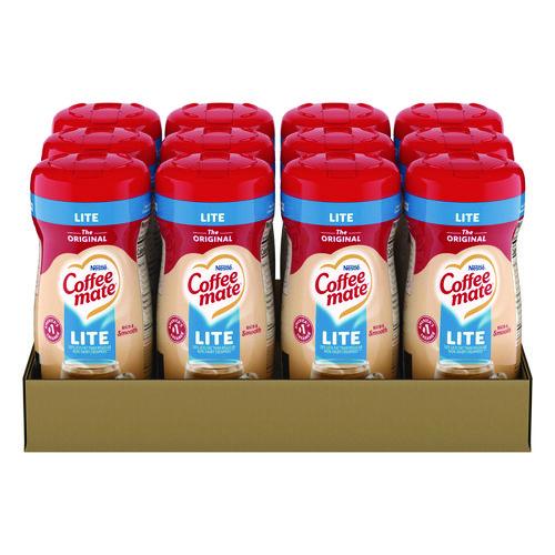 Image of Coffee mate® 12036411 Powdered Creamer, Original Lite, 11 oz Canister, 12/Carton