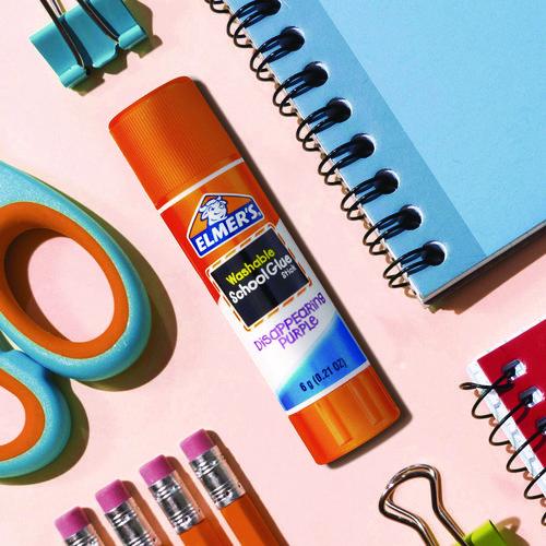Image of Elmer's® E1591/E1560 DISAPPEARING PURPLE SCHOOL GLUE STICK, 0.21 OZ, DRIES CLEAR, 8/PACK