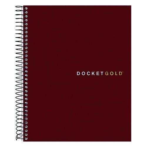 Image of TOPS 63754 Docket Gold Planner, Project-Management Format with Narrow Ruling, Black Paperboard Cover, (70) 8.5 x 6.75 Sheets