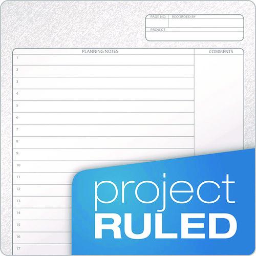 Image of TOPS 63754 Docket Gold Planner, Project-Management Format with Narrow Ruling, Black Paperboard Cover, (70) 8.5 x 6.75 Sheets