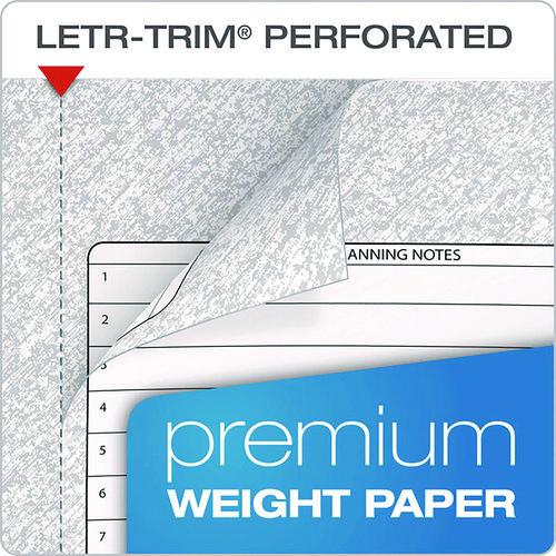 Image of TOPS 63754 Docket Gold Planner, Project-Management Format with Narrow Ruling, Black Paperboard Cover, (70) 8.5 x 6.75 Sheets