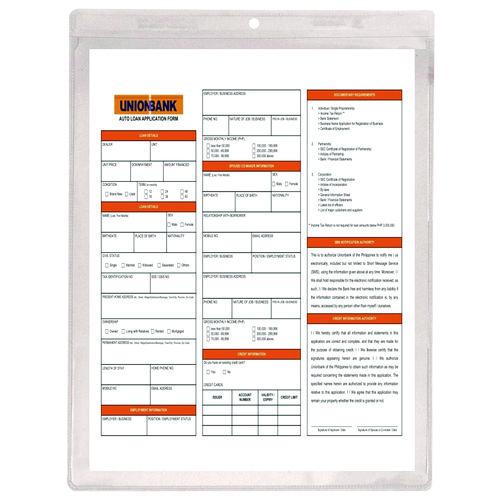 Image of C-Line® 80912 Clear Vinyl Shop Ticket Holders, Super Heavy-Duty, Top Load 9 x 12 Insert, Clear Front, 50/Box