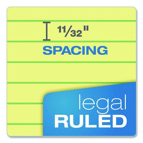 Image of Ampad® Gold Fibre Writing Pads, Wide/Legal Rule, (50) Canary Yellow 8.5 x 11 Sheets, 4/Pack