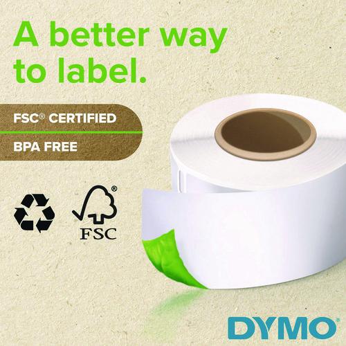 Image of DYMO® 30334 LabelWriter Address Labels, 1.25'' x 2.25'', White, 1,000 Labels/Roll