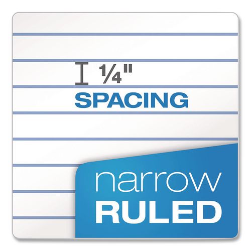 Image of Ampad® Perforated Writing Pads, Narrow Rule, (50) White 8.5 x 11 Sheets, Dozen