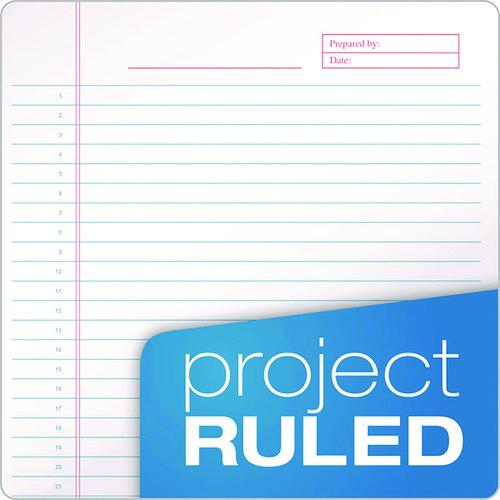 Image of TOPS 63753 Docket Gold Planner Pad, Black Cover, Project-Management Format and Medium/College Rule, (70) White 8.5 x 11 Sheets