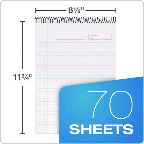 Image of TOPS 63753 Docket Gold Planner Pad, Black Cover, Project-Management Format and Medium/College Rule, (70) White 8.5 x 11 Sheets