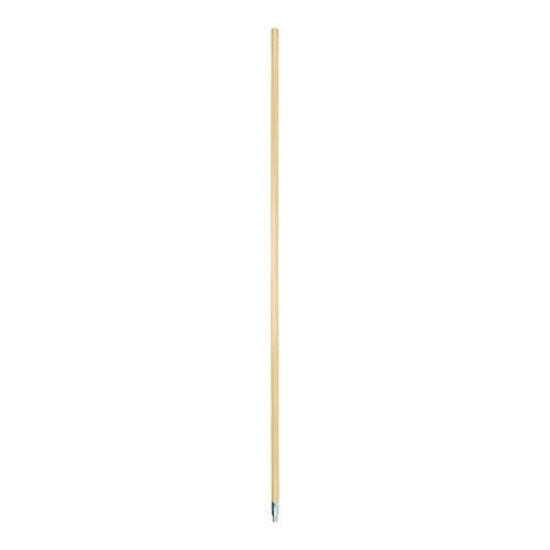 Image of Boardwalk® BWK136 Metal Tip Threaded Hardwood Broom Handle, 0.94" dia x 60", Natural