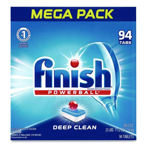 Image of FINISH® 51700-97330 Powerball Dishwasher Tabs, Fresh Scent, 94/Box, 4 Boxes/Carton