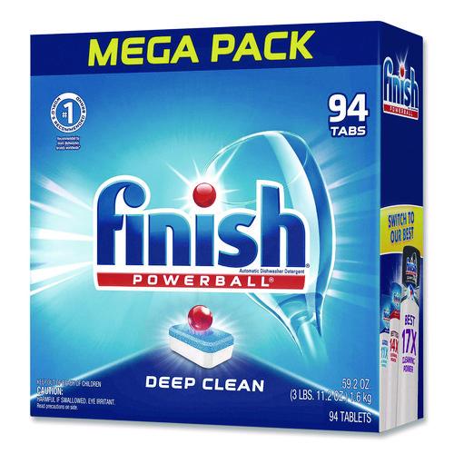 Image of FINISH® 51700-97330 Powerball Dishwasher Tabs, Fresh Scent, 94/Box, 4 Boxes/Carton