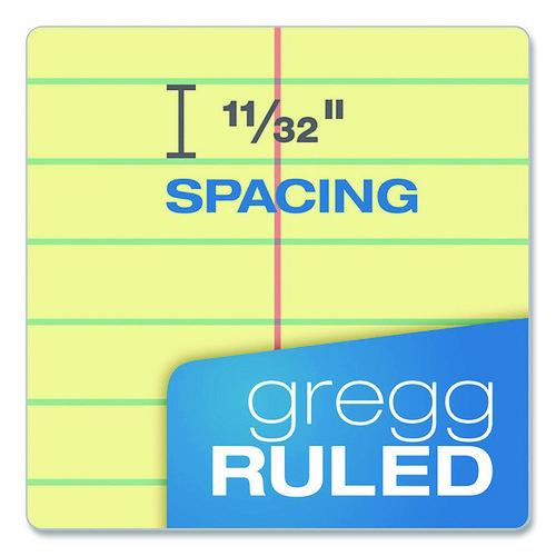 Image of TOPS 63851 Docket Steno Pad, Forest Green Cover, Gregg Rule, (100) Canary Yellow 6 x 9 Sheets