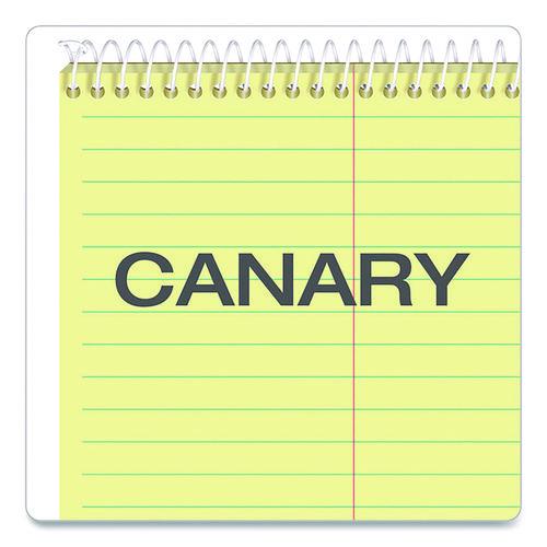 Image of TOPS 63851 Docket Steno Pad, Forest Green Cover, Gregg Rule, (100) Canary Yellow 6 x 9 Sheets