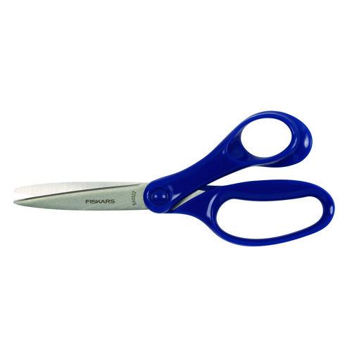 Image of Fiskars® 1068911 Student Scissors, Pointed Tip, 7" Long, Offset Assorted Color Handle