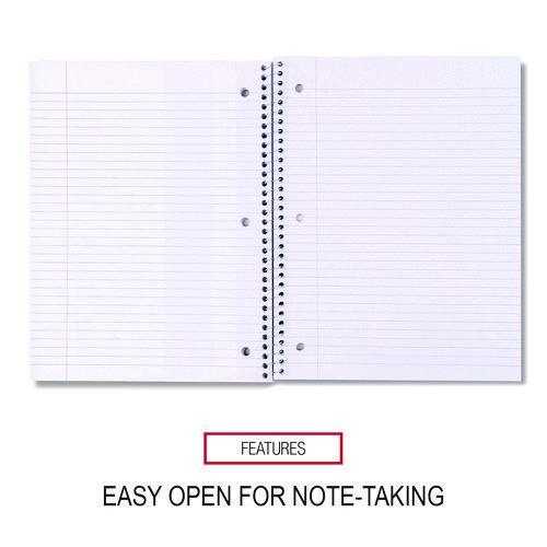 Image of Universal® UNV66614 Wirebound Notebook, 1-Subject, Medium/College Rule, Assorted Cover Colors, (70) 10.5 x 8 Sheets, 4/Pack