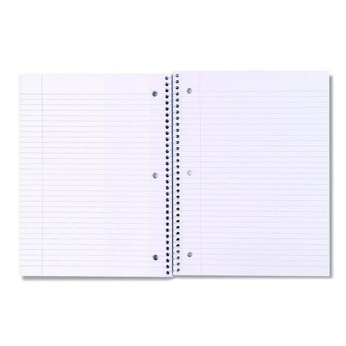 Image of Universal® UNV66614 Wirebound Notebook, 1-Subject, Medium/College Rule, Assorted Cover Colors, (70) 10.5 x 8 Sheets, 4/Pack