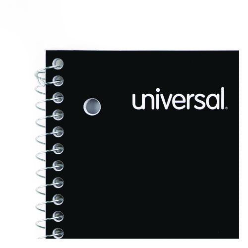 Image of Universal® UNV66614 Wirebound Notebook, 1-Subject, Medium/College Rule, Assorted Cover Colors, (70) 10.5 x 8 Sheets, 4/Pack